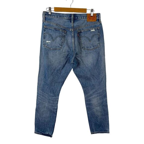 Levi's 501S Skinny Jeans in Old Hangouts Button Fly Denim Size 30 Distressed Mom - Picture 7 of 16